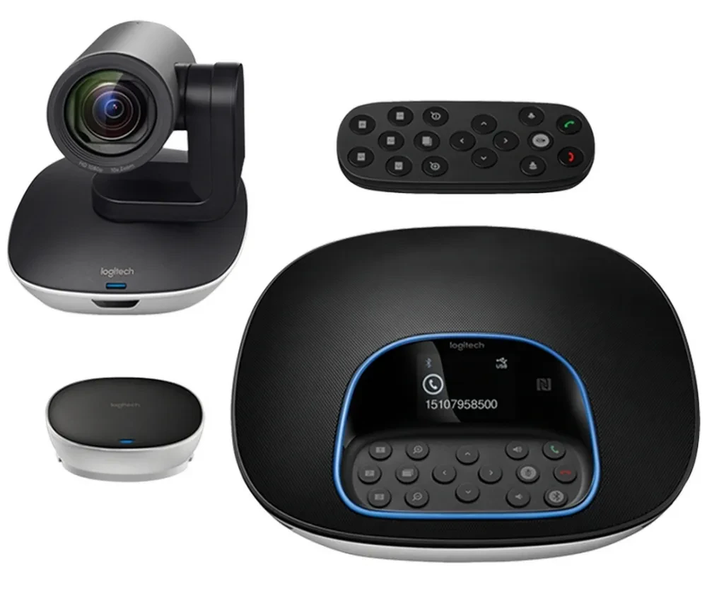 Cameră Web Logitech GROUP, Full-HD 1080P, Negru