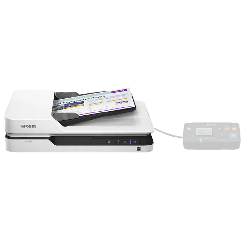 Планшетный сканер Epson WorkForce DS-1630, A4, Серый