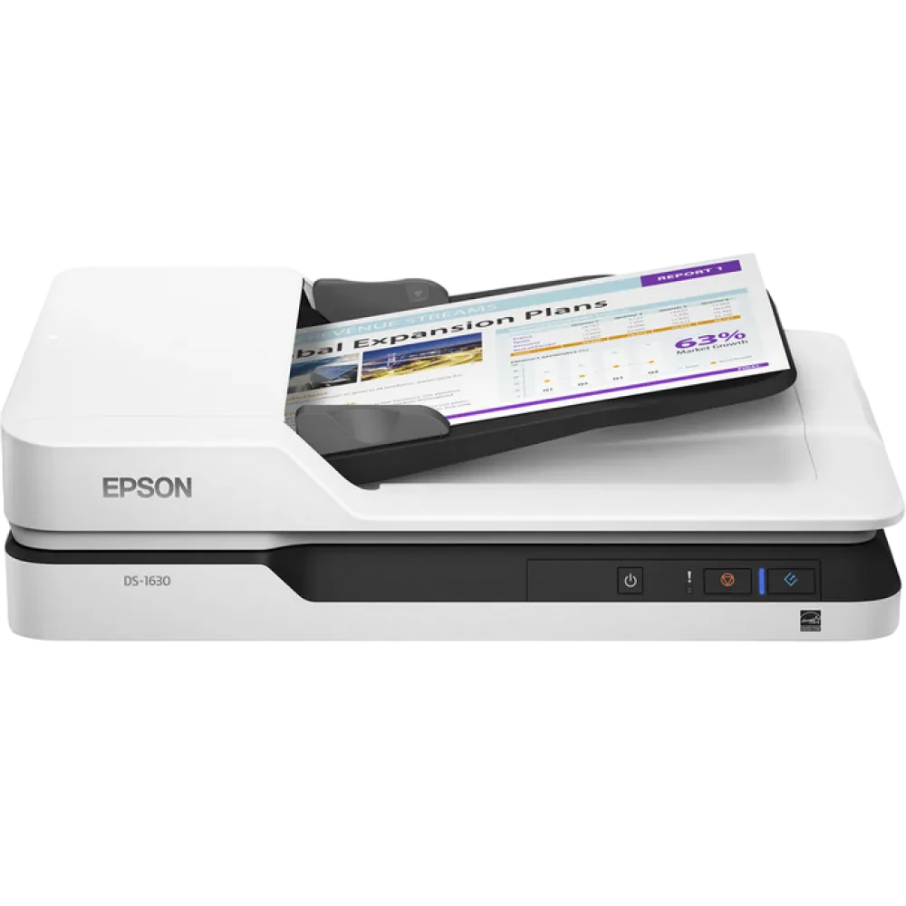 Планшетный сканер Epson WorkForce DS-1630, A4, Серый