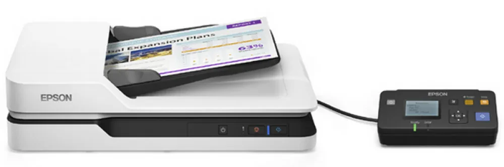 Планшетный сканер Epson WorkForce DS-1630, A4, Серый