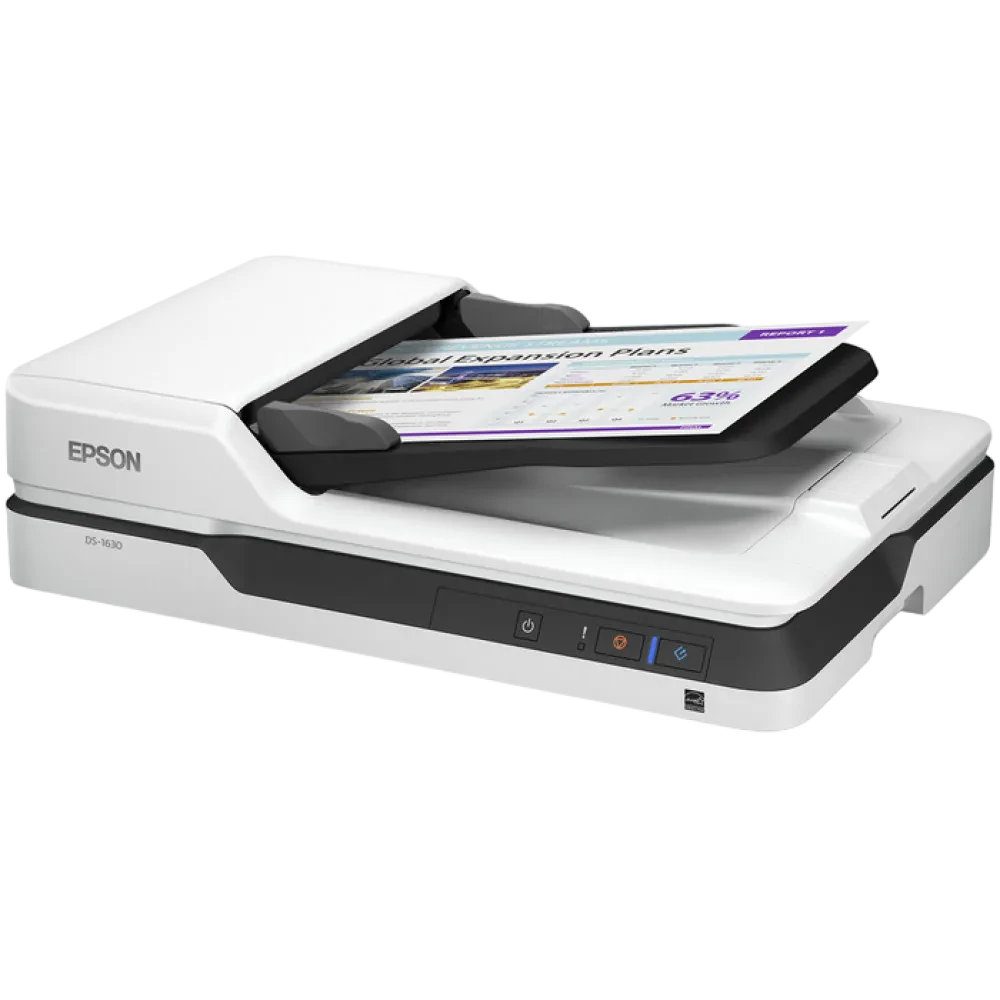 Планшетный сканер Epson WorkForce DS-1630, A4, Серый