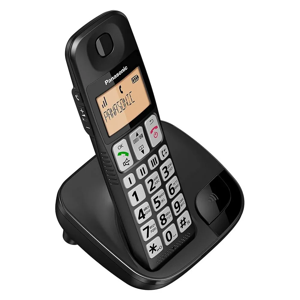 Telefon DECT Panasonic KX-TGE110, Negru