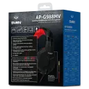 Căști gaming SVEN AP-G988MV, Cu fir, Negru/Roșu