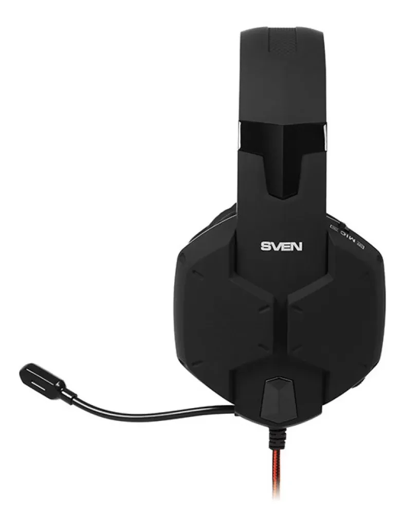 Căști gaming SVEN AP-G988MV, Cu fir, Negru/Roșu
