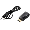 Видео/Audio конвертер Cablexpert A-HDMI-VGA-02, HDMI - VGA D-Sub + 3.5 mm Jack, Чёрный