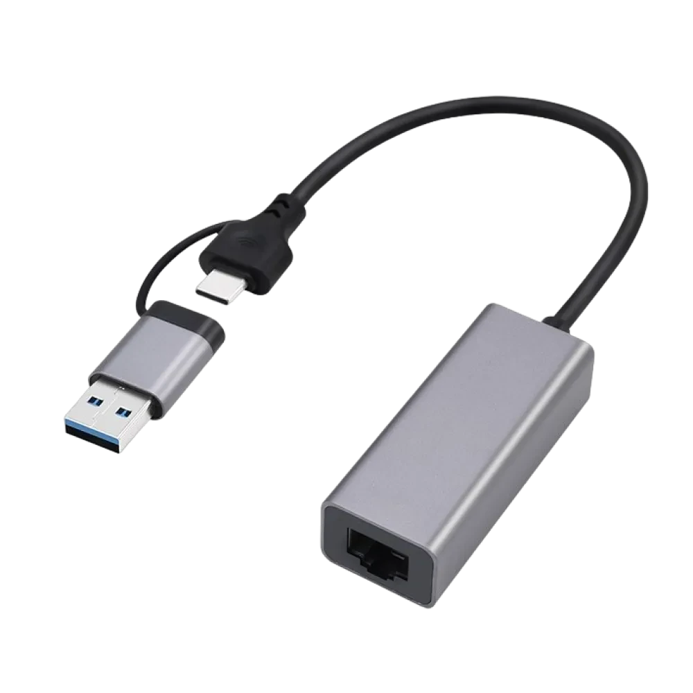 Adaptor de rețea Cablexpert A-USB3AC-LAN-01, Gri