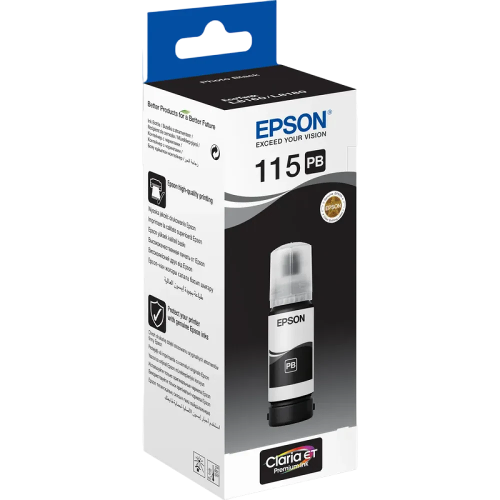 Recipient de cerneală Epson 115 EcoTank, 70ml, Negru