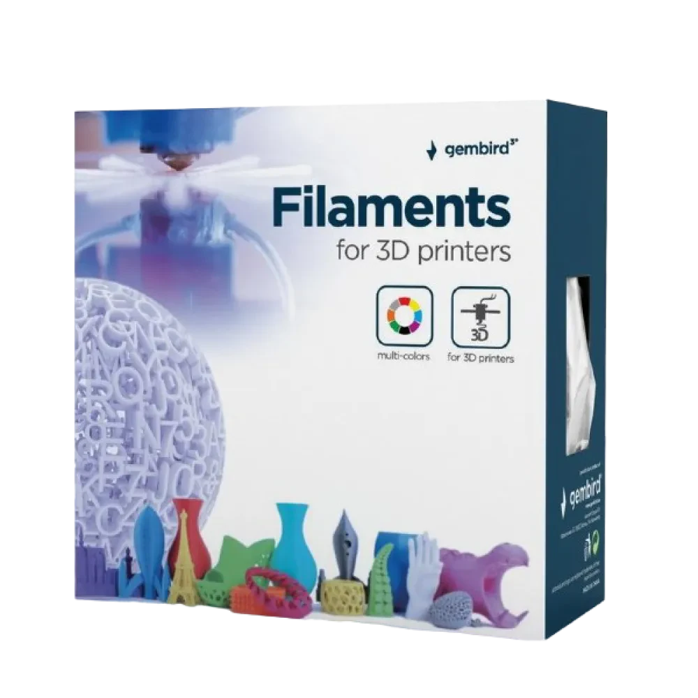 Filament pentru imprimantă 3D Gembird 3DP-PLA1.75-01-O, PLA, Orange , 1.75 mm, 1kg