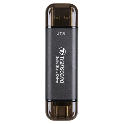 Внешний портативный SSD накопитель Transcend ESD310C, 2 ТБ, Grey (TS2TESD310C)