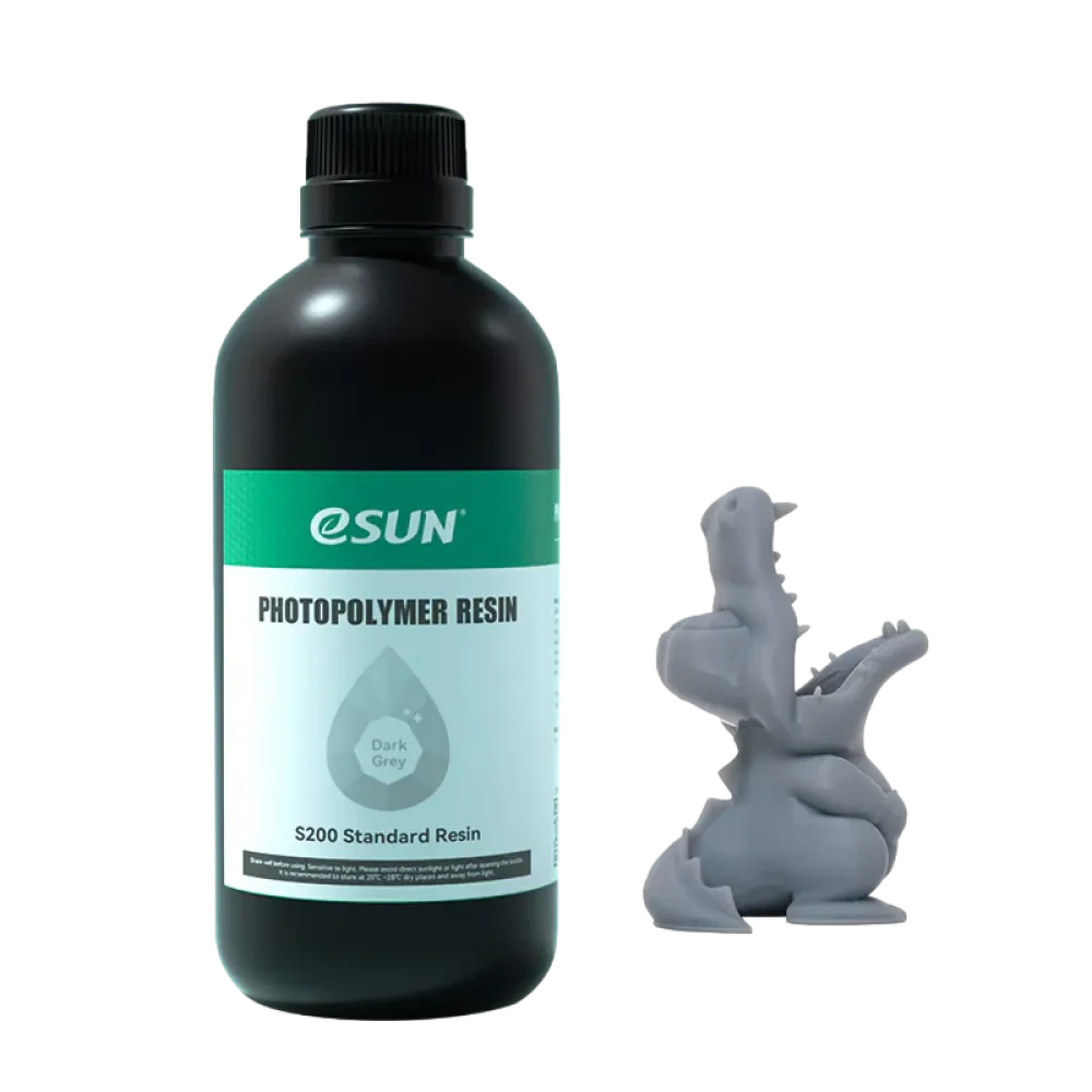 Фотополимер для 3D-печати ESUN S200 Standard Resin,  Deep Grey, 0,5кг