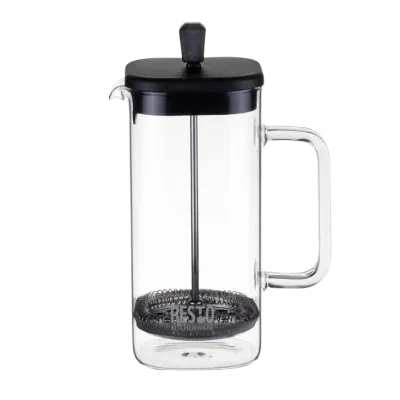 Cafetiera French Press RESTO 90504, 0,8L, Transparent