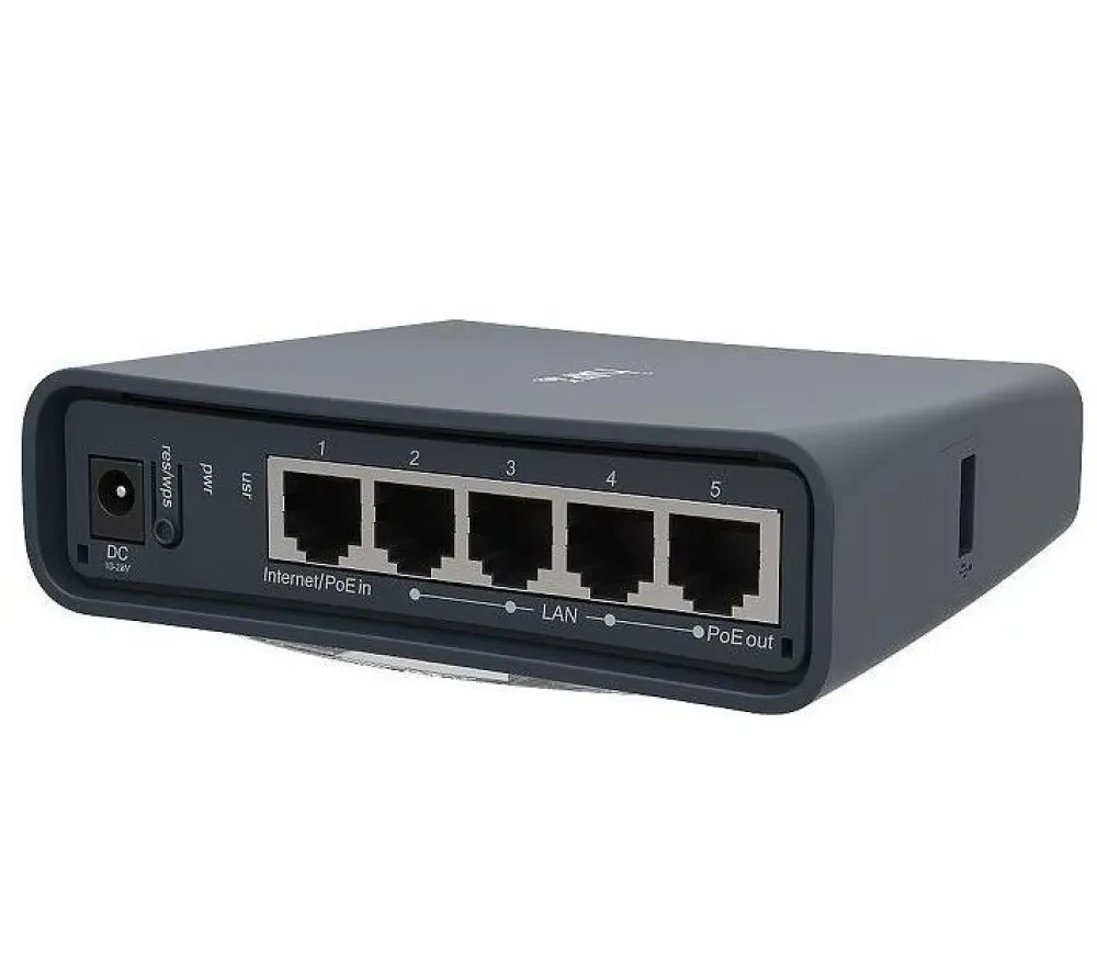Router fără fir MikroTik hAP AC Lite Tower, Negru