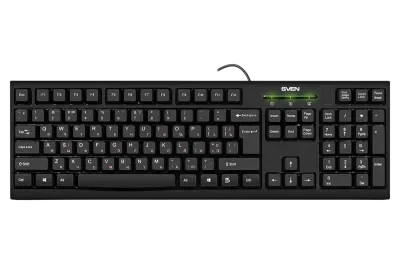 Клавиатура SVEN KB-S300, Проводное, Чёрный