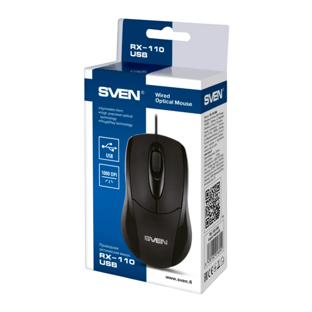 Mouse SVEN RX-110, Negru