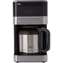Капельная кофеварка Braun KF 7125 BK, 1000Вт, Черный | Нержавеющая сталь