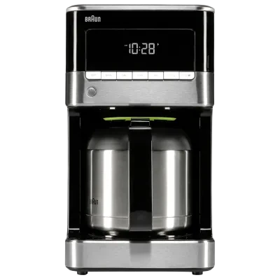 Капельная кофеварка Braun KF 7125 BK, 1000Вт, Черный | Нержавеющая сталь