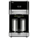 Капельная кофеварка Braun KF 7125 BK, 1000Вт, Черный | Нержавеющая сталь