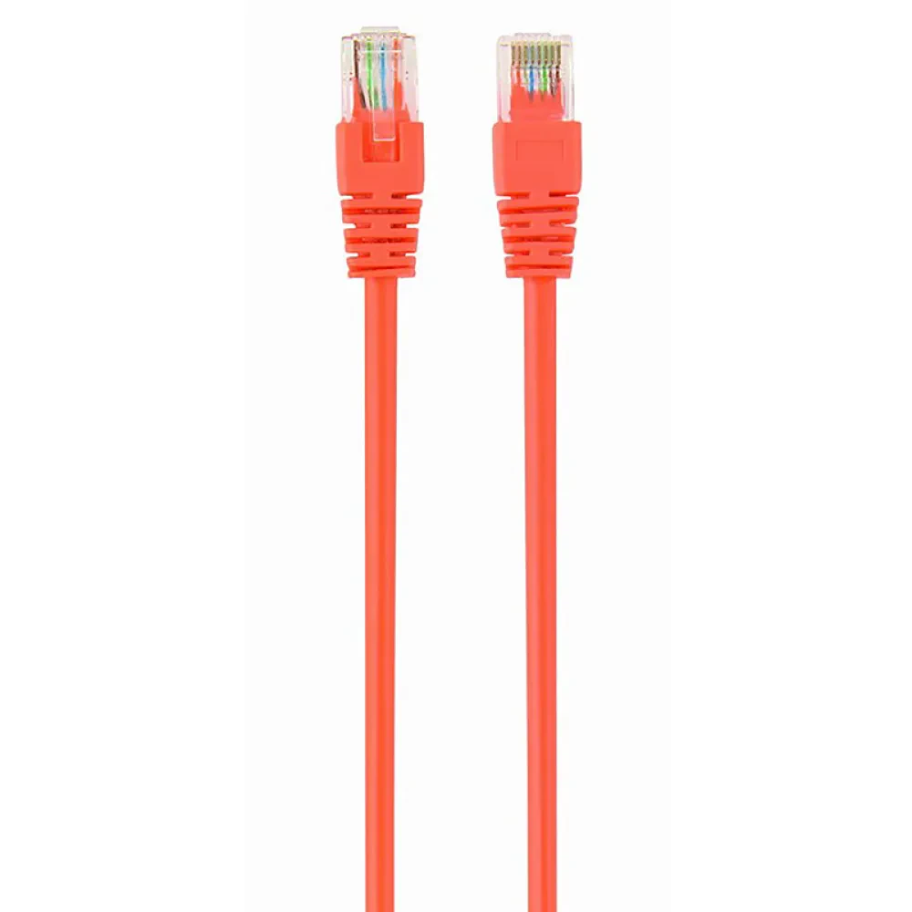 Patch cord Cablexpert PP12-0.5M/O, CAT5e UTP, 0,5m, Portocaliu