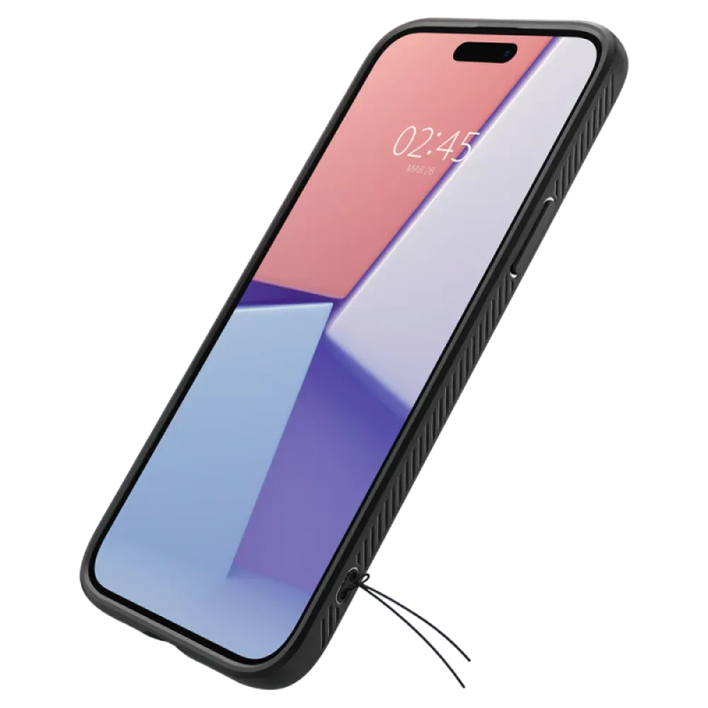 Husă Spigen iPhone 15 Plus Liquid Air, Negru Mat