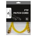 Patch cord Cablexpert PP6-1M/Y, Cat6 FTP , 1m, Galben