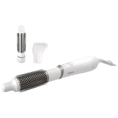 Uscător de păr-perie Philips BHA303/00, 800W, Alb