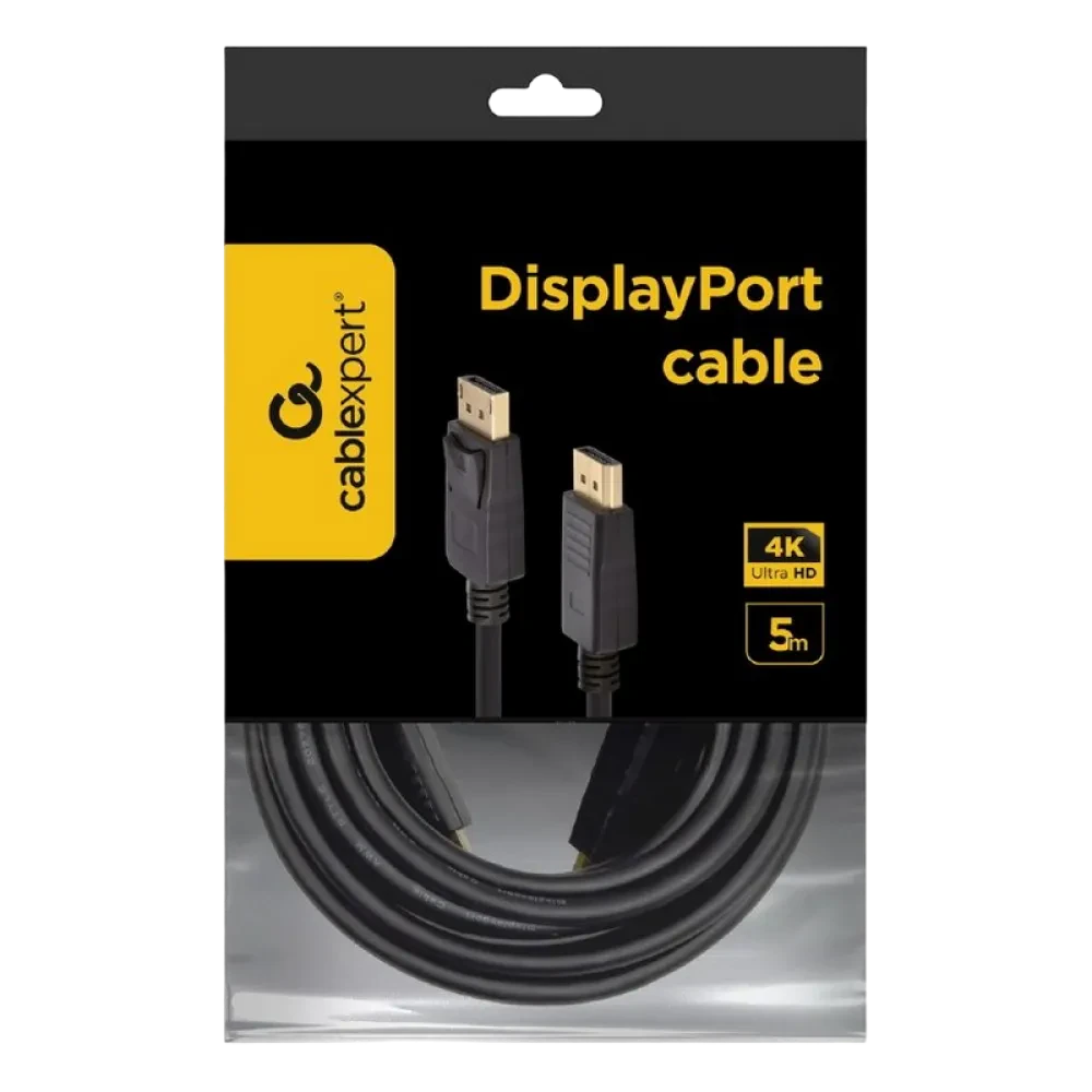 Видеокабель Cablexpert CC-DP2-5M, DisplayPort (M) - DisplayPort (M), 5м, Чёрный