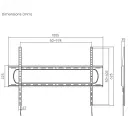 Suport TV de perete Reflecta Plano Flat 120-9060, Negru
