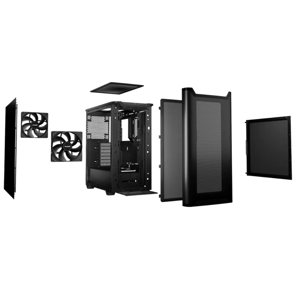 Компьютерный корпус be quiet! Pure Base 501 Airflow, Midi-Tower, Без блока питания, Чёрный