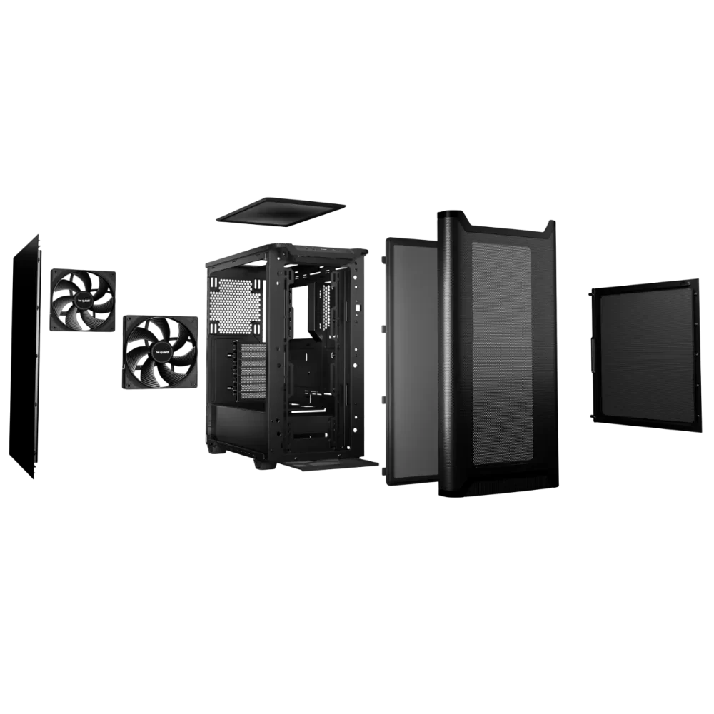 Компьютерный корпус be quiet! Pure Base 501 Airflow, Midi-Tower, Без блока питания, Чёрный