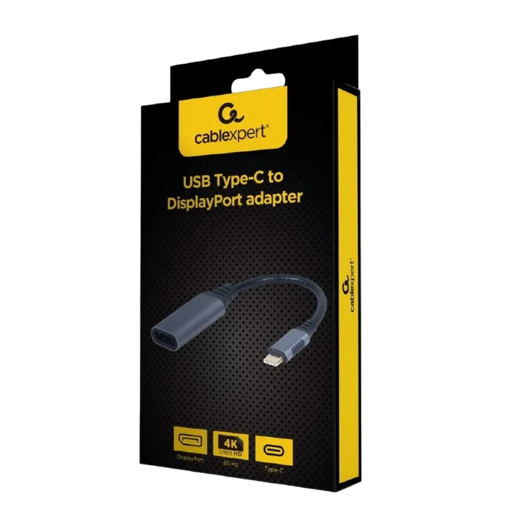 Adaptor USB APC Electronic A-USB3C-DPF-01, USB Type-C - DisplayPort (M), 0,15m, Gri