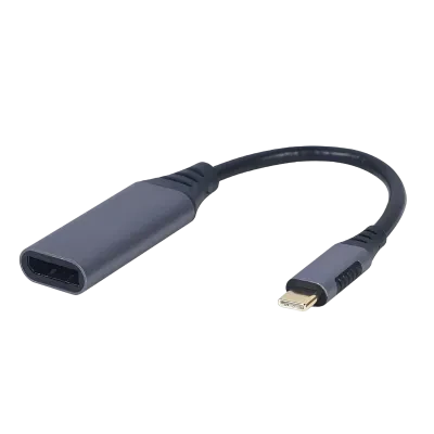 Адаптер USB APC Electronic A-USB3C-DPF-01, USB Type-C - DisplayPort (M), 0,15м, Серый