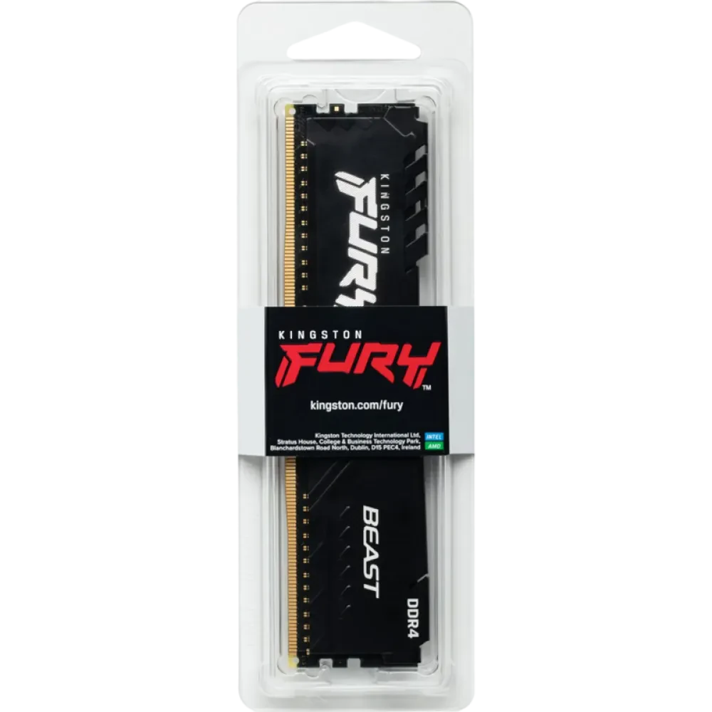 Memorie RAM Kingston FURY Beast, DDR4 SDRAM, 3600 MHz, 8GB, KF436C17BB/8