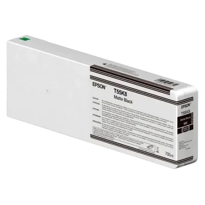 Cartuș de cerneală Epson T55K80N UltraChrome HDX/HD, 700ml, Negru mat
