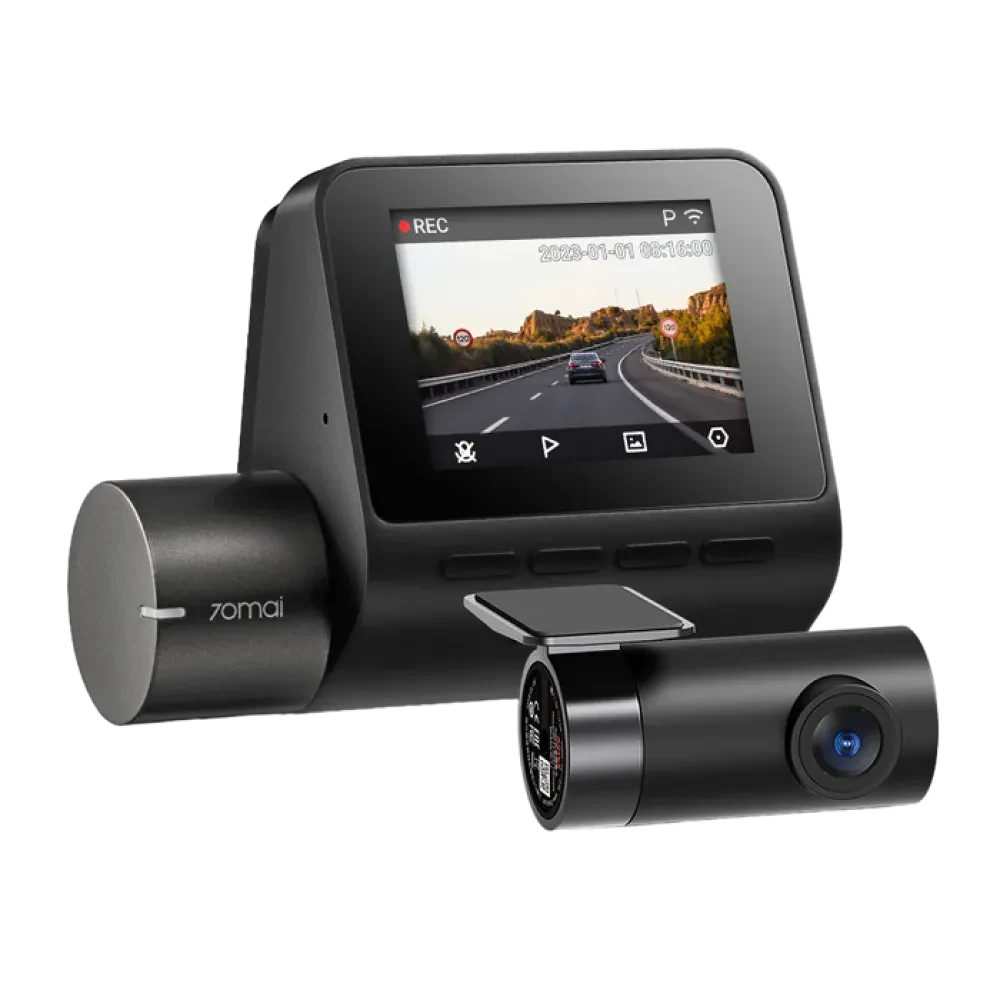 Set Dash Cam față și spate 70mai A200 + Rear Cam, Negru