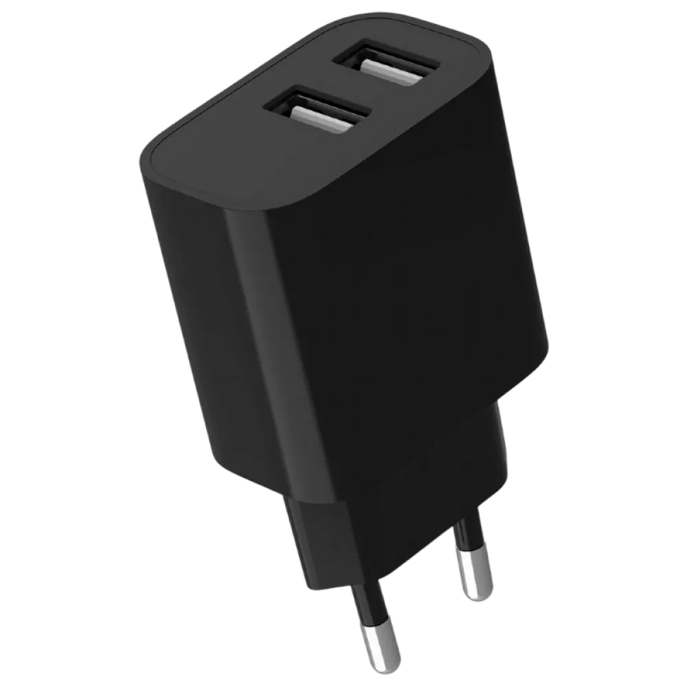 Зарядное устройство Gembird 2-port universal USB, Чёрный
