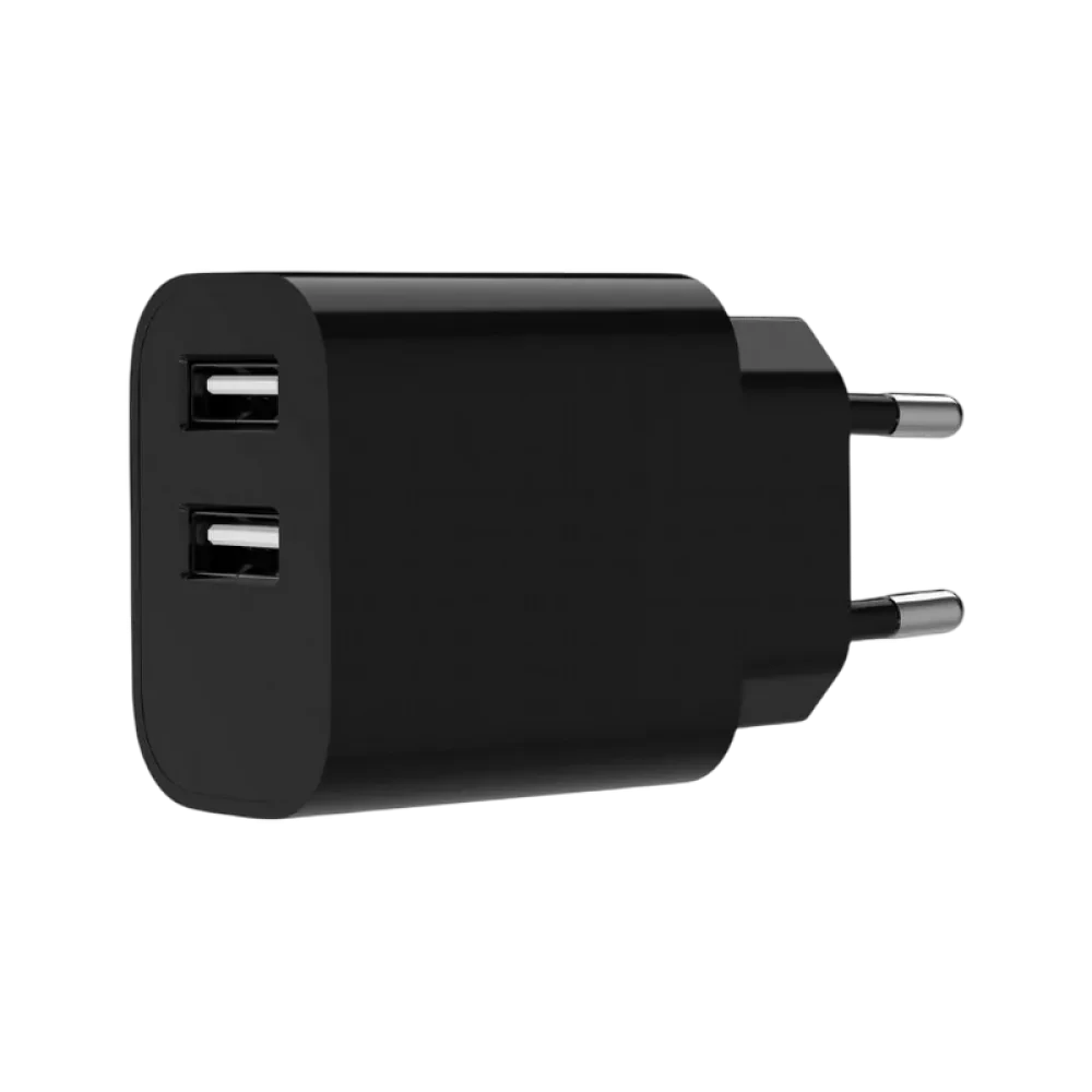 Зарядное устройство Gembird 2-port universal USB, Чёрный