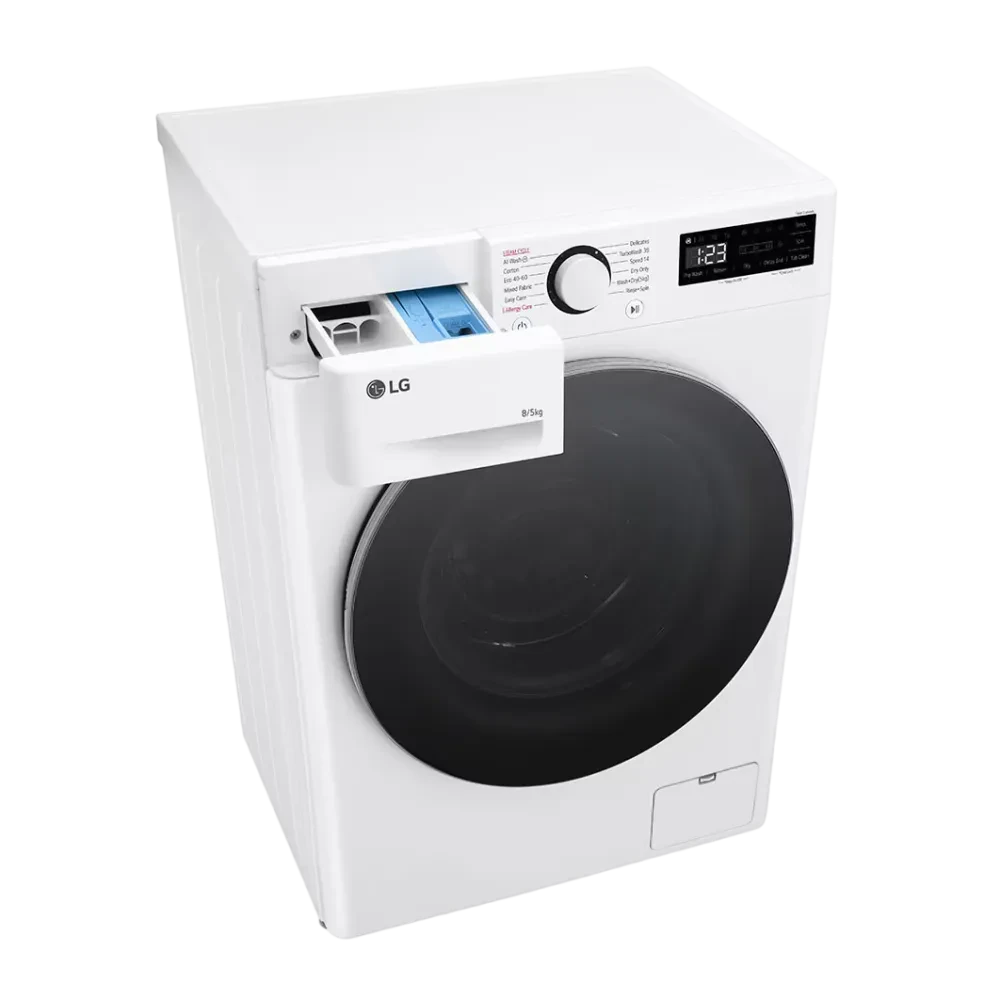Mașină de spălat cu uscător LG F2DR509S1W, 9kg, Alb
