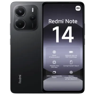Smartphone Xiaomi Redmi Note 14 4G, 6GB/128GB, Negru
