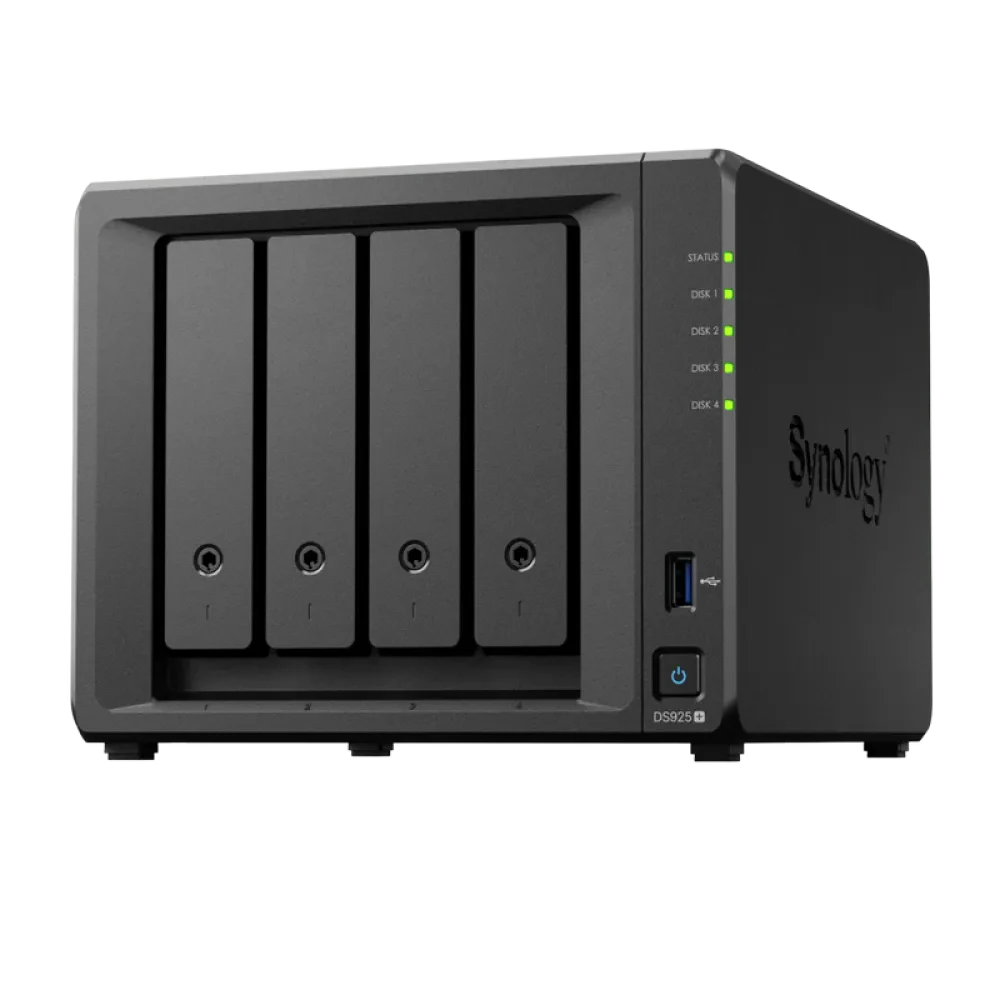 Stocare atașată la rețea SYNOLOGY DS925+, Negru