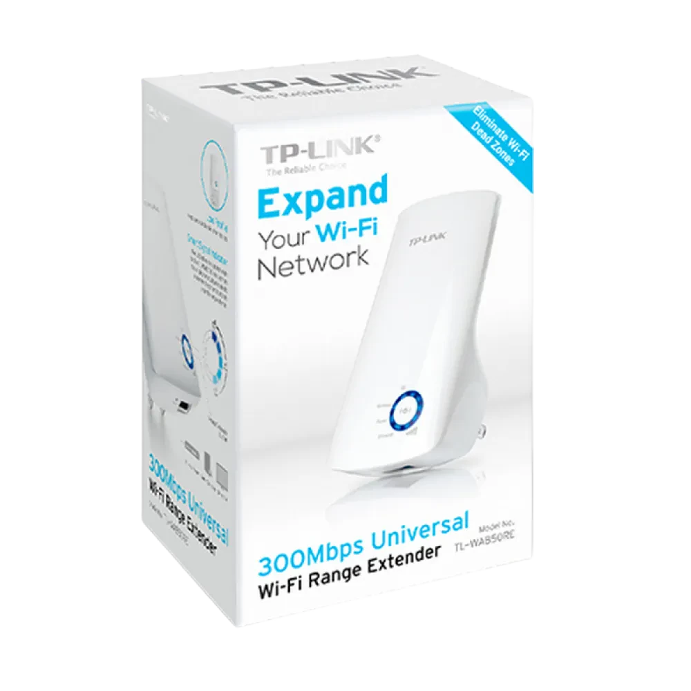 Amplificator de semnal Wi‑Fi TP-LINK TL-WA850RE, 300 Mbps, Alb