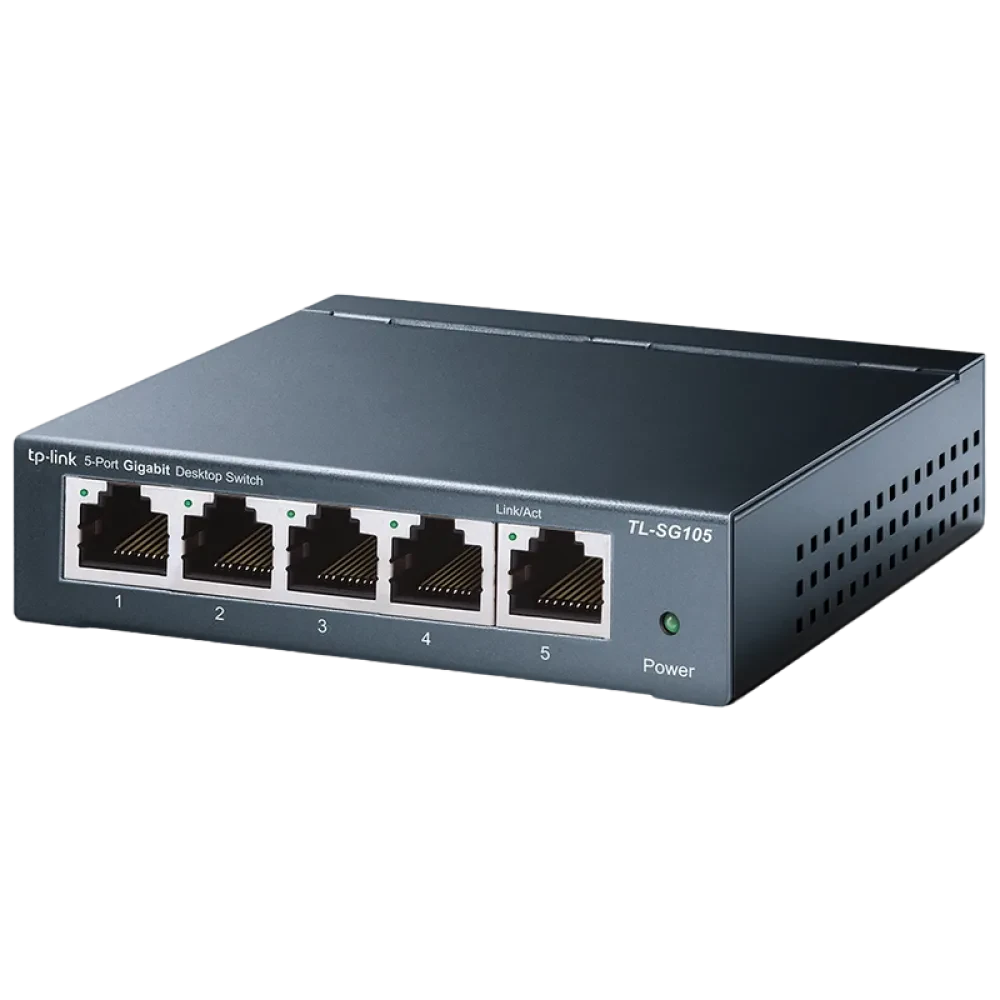Сетевой коммутатор TP-LINK TL-SG105, 5x 10/100/1000 Мбит/с