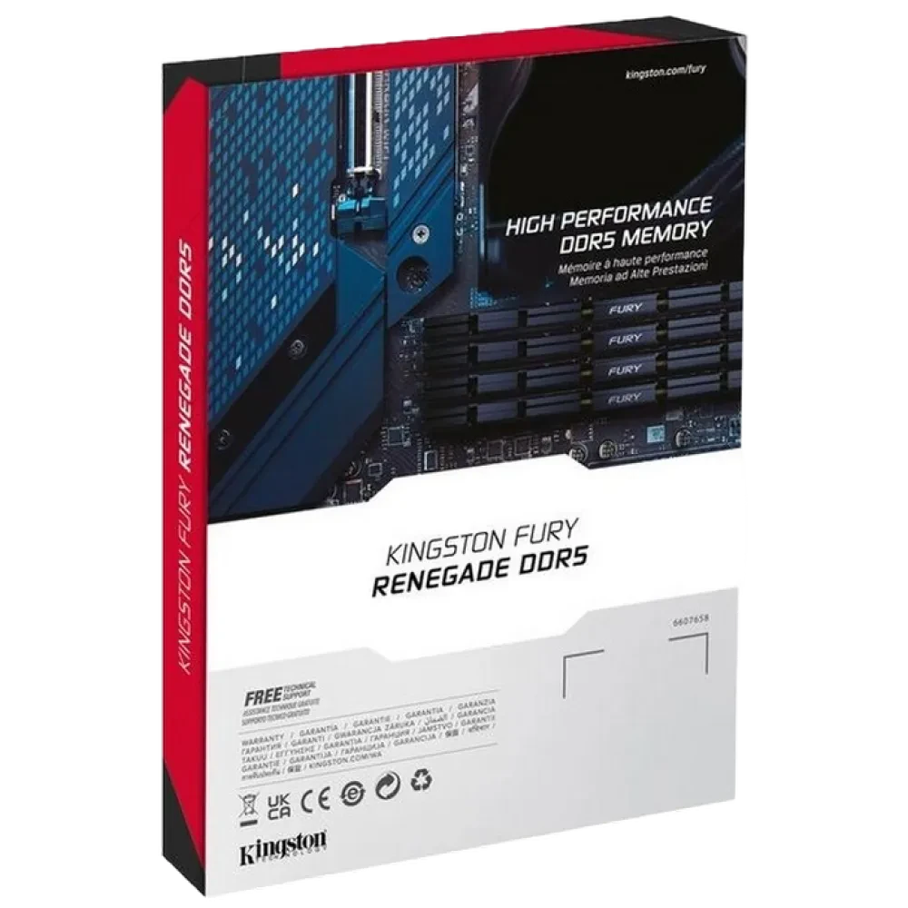 Memorie RAM Kingston FURY Renegade, DDR5 SDRAM, 8000 Mhz, 32 GB, KF580C38RSK2-32