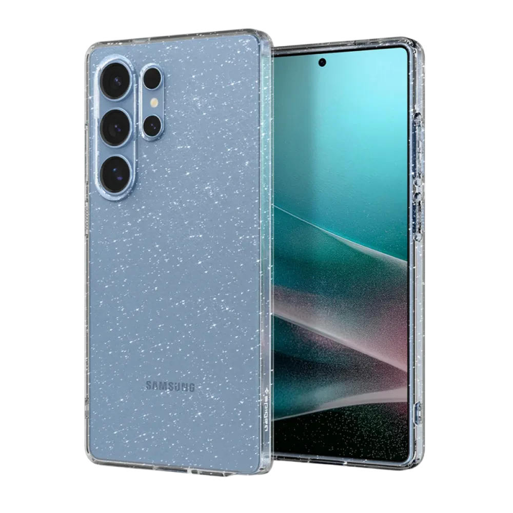 Husă Spigen Liquid Crystal pentru Samsung Galaxy S25, Cristal cu sclipici