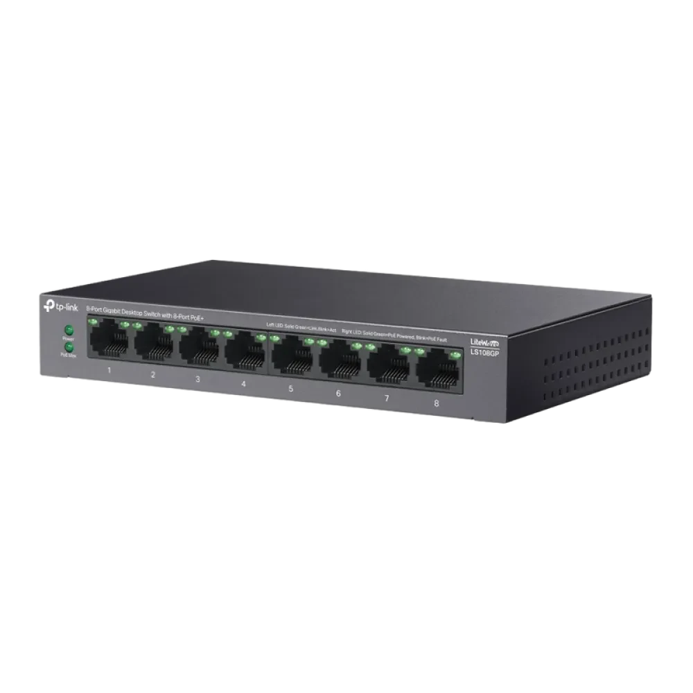 Comutator PoE TP-LINK LS108GP, 802.3af/at PoE+