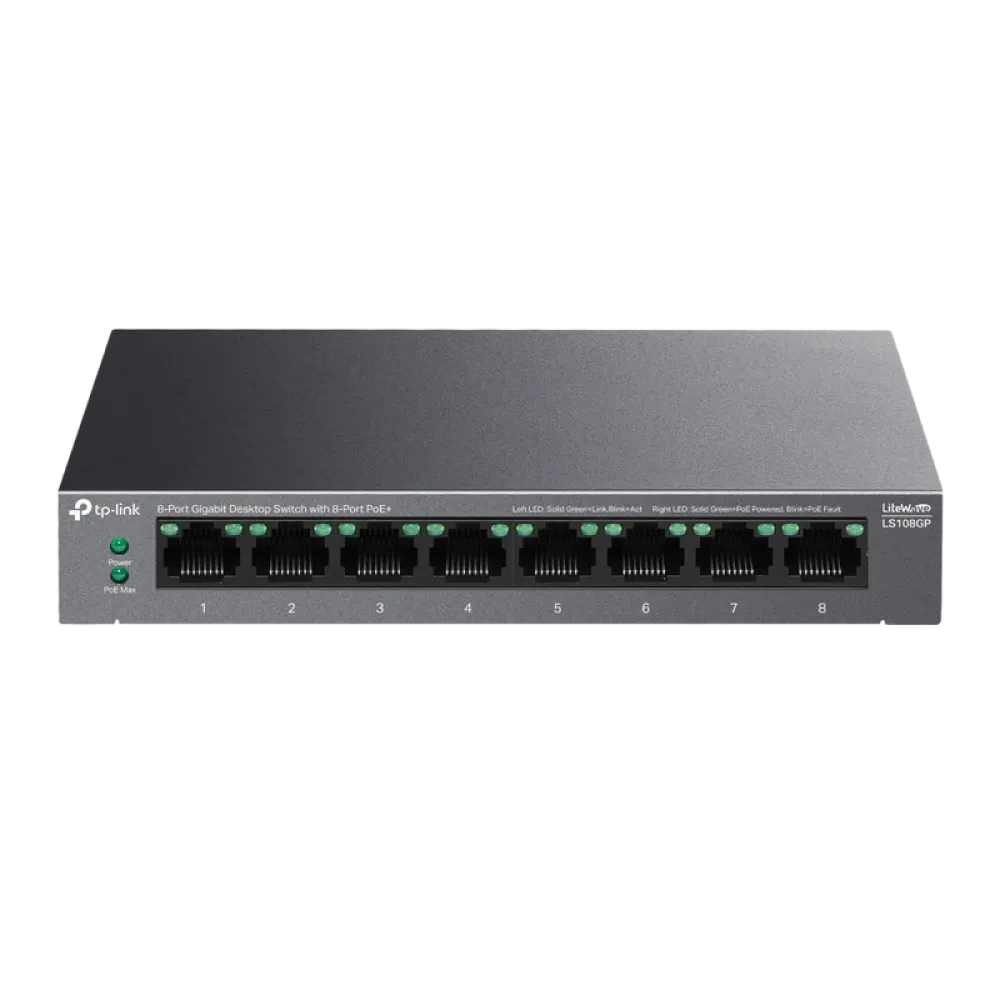 Comutator PoE TP-LINK LS108GP, 802.3af/at PoE+
