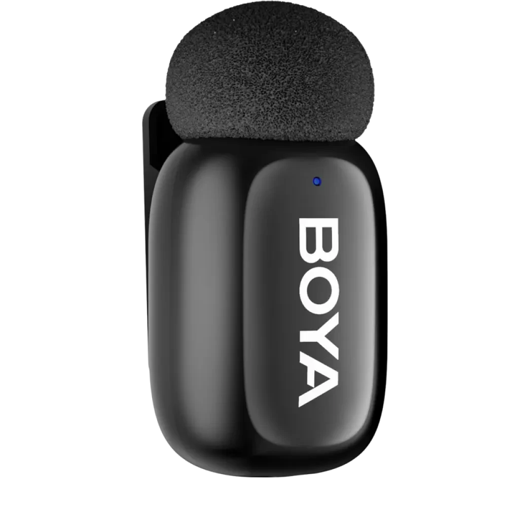 Microfon portabil pentru înregistrare vocală Boya Mini-15, Fără fir, Negru