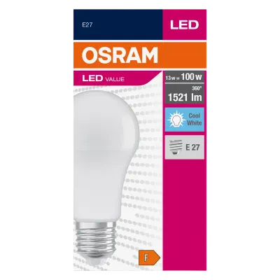 Светодиодная лампа Osram VALUECLA100 13W/840, E27, Белый