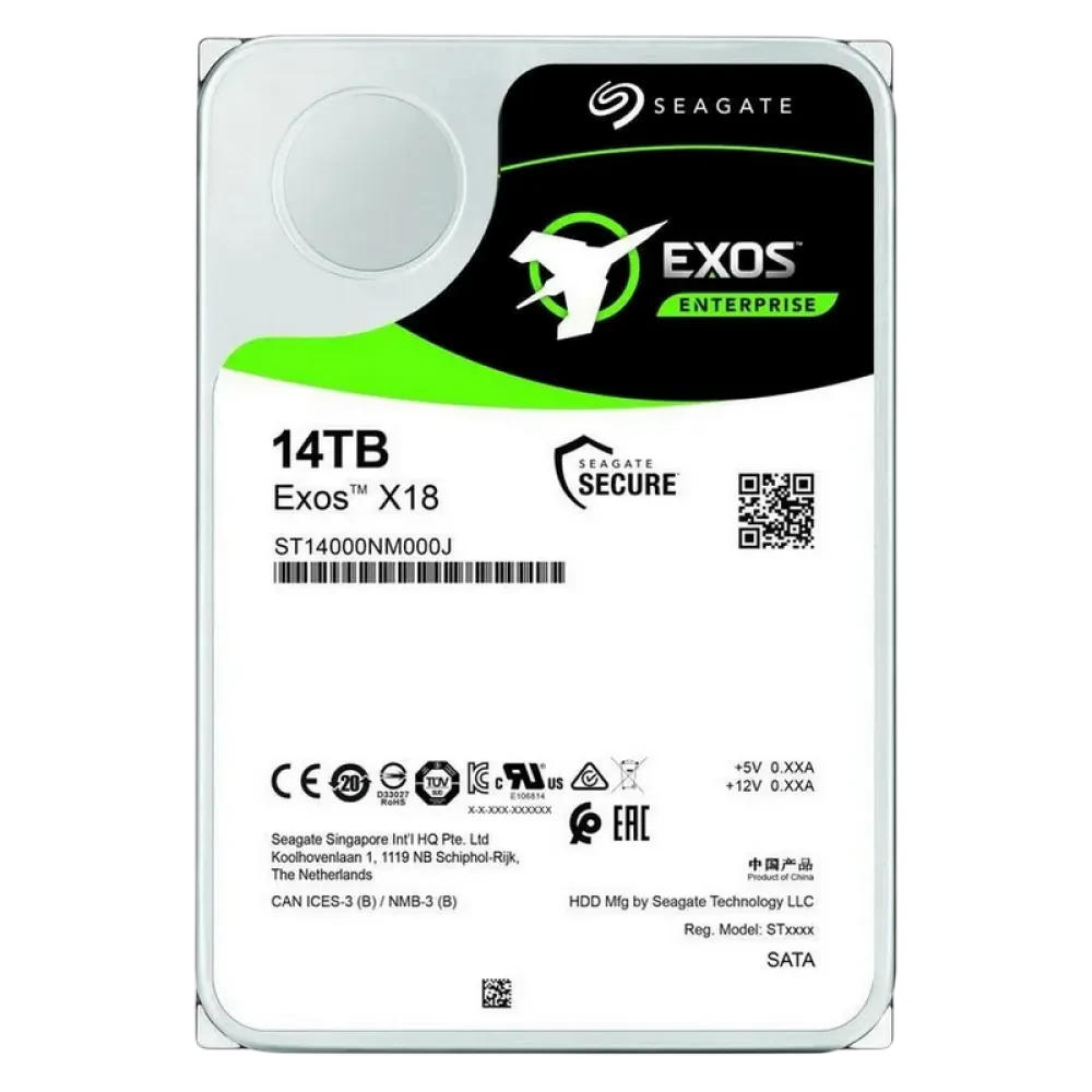 Жесткий диск Seagate Exos X18, 3.5", 14 ТБ <ST14000NM000J-FR>