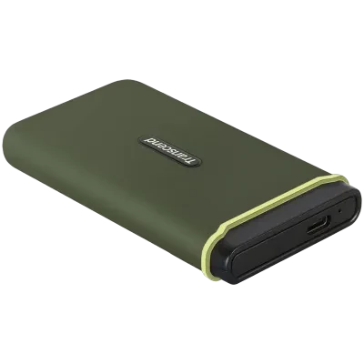 Внешний портативный SSD накопитель Transcend ESD380C, 500 ГБ, Military Green (TS500GESD380C)