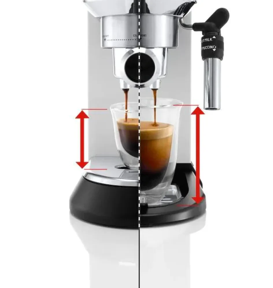 Кофеварка рожковая DeLonghi Dedica Pump Espresso, 1300Вт, Белый